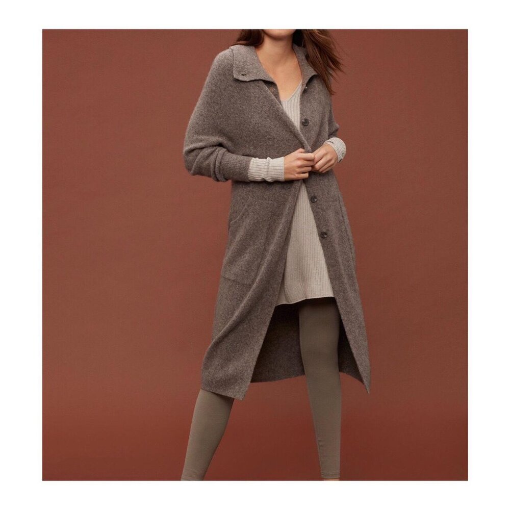 Aritzia Tan Brown Long Cardigan